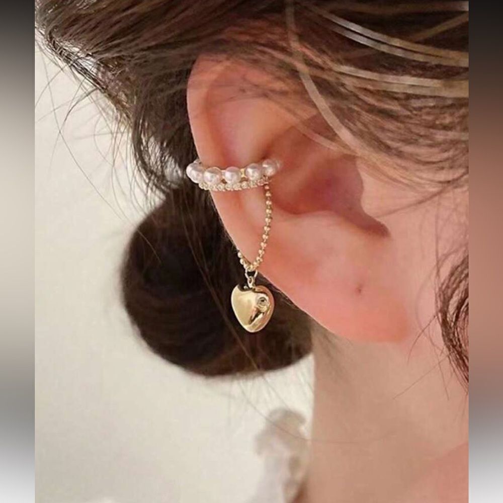 Heart cuff earring N1615